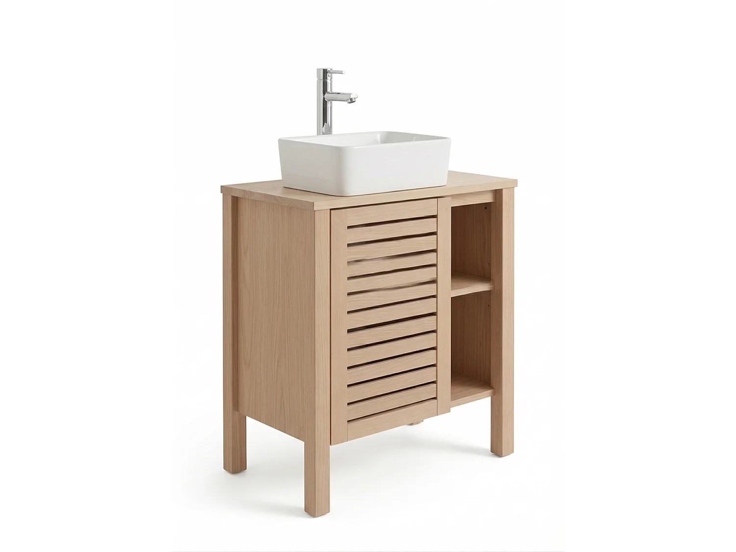 Badset 60cm, Waschbecken und Armatur TALIX