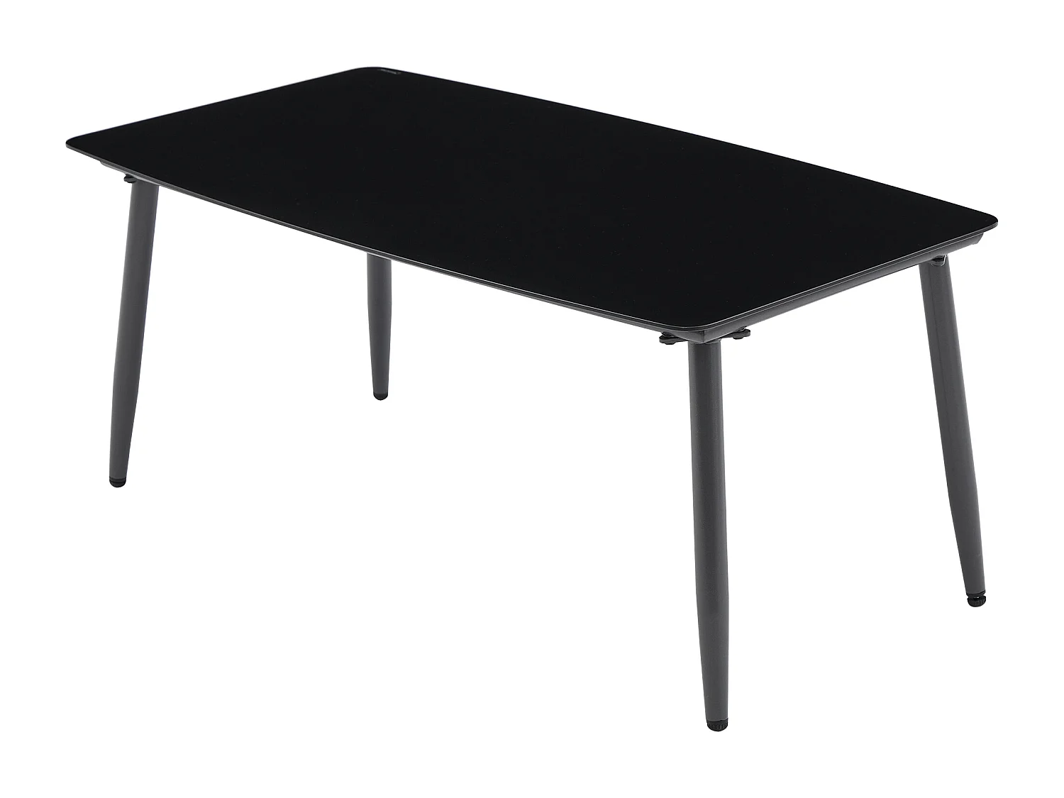Conjunto de mobiliário de jardim em aço galvanizado cinzento: um sofá de 2 lugares, 2 cadeirões e uma mesa de centro.