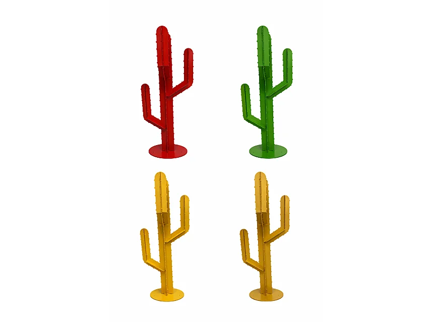 Cactus décoratif extérieur en acier 2 mm - Sculpture design jardin et terrasse