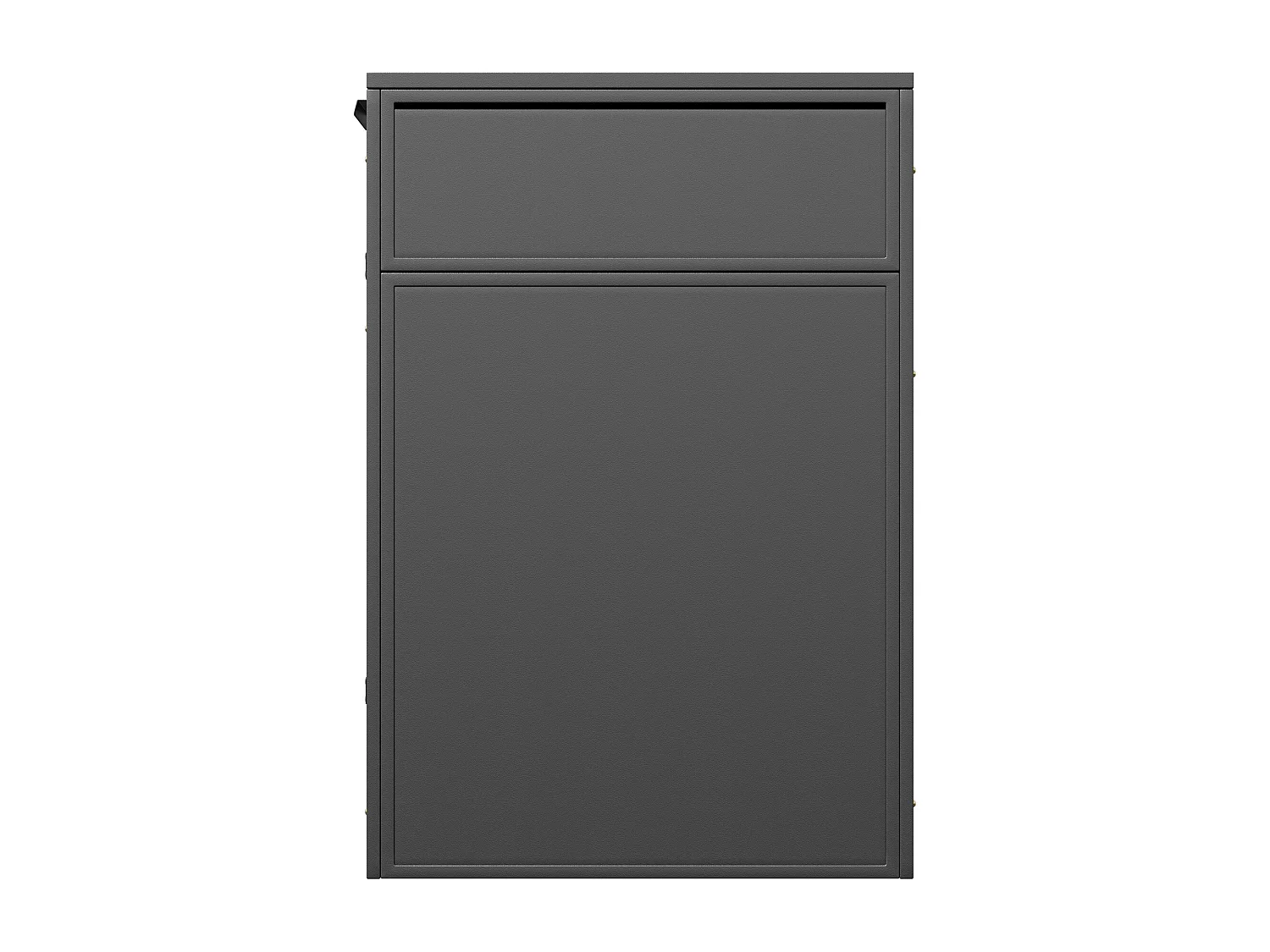Abri Cache-poubelle 2 bacs en acier gris et effet bois avec 2 portes