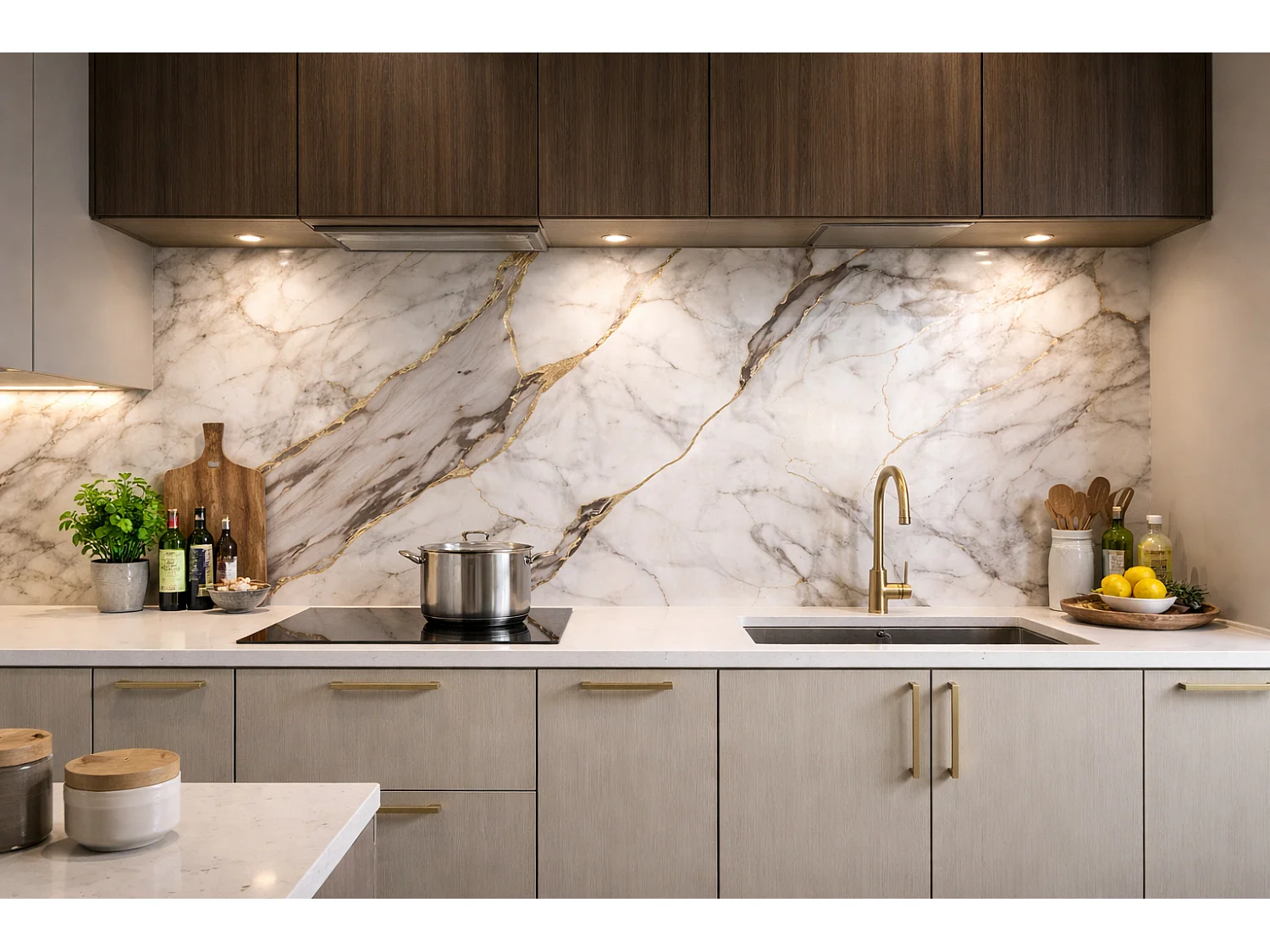 Panneaux muraux effet marbre Protocole Home P108  hydrofuge 3 mm 122 x 260 cm