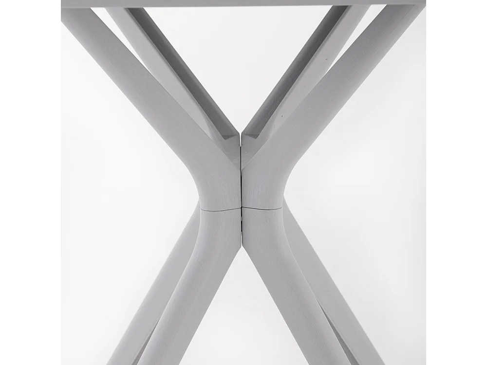 Table d'extérieur carrée 70x70, résine renforcée de fibre de verre, robuste et durable, idéale pour jardins, bars et restaurants - LUCAS/Gris