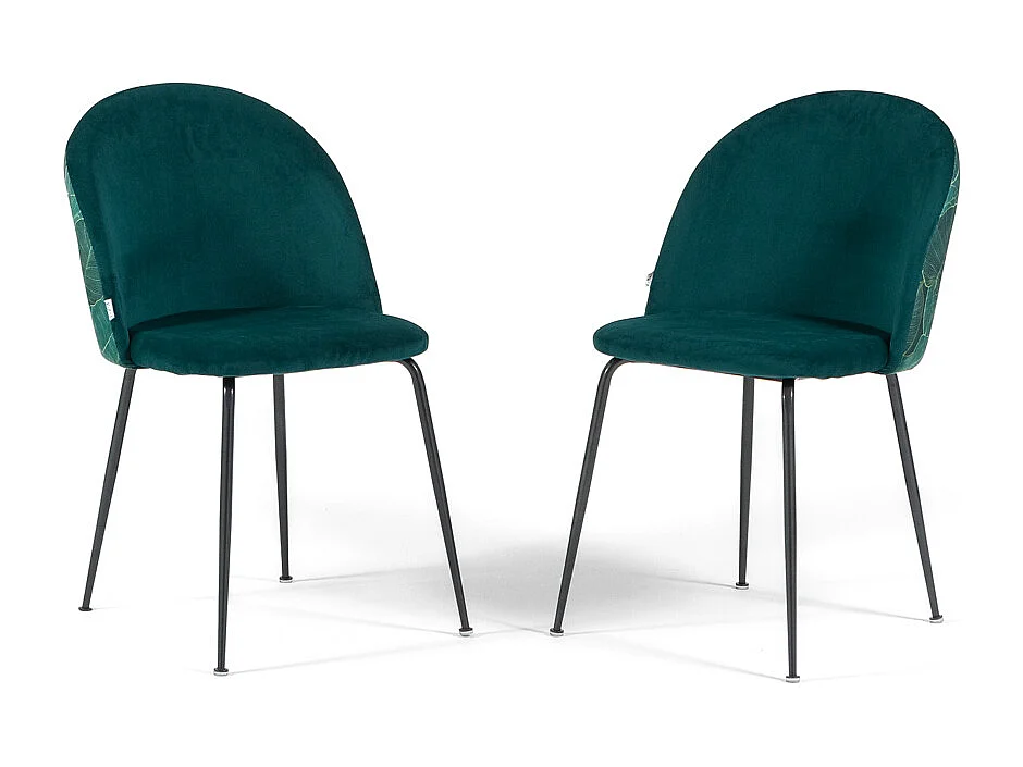 Lot de 2 chaises en velours décoratif d’intérieur, pieds en métal, design élégant pour cuisine, salle à manger, bar ou restaurant – Sara – Taupe/Or