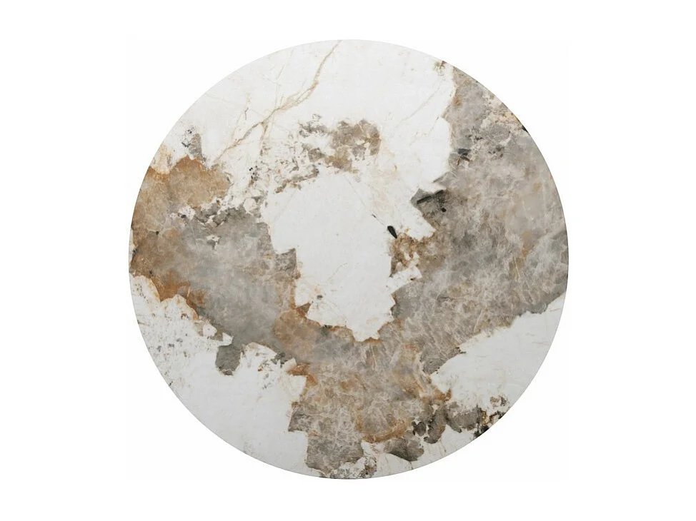 Table ronde céramique 120 cm effet marbre Selma