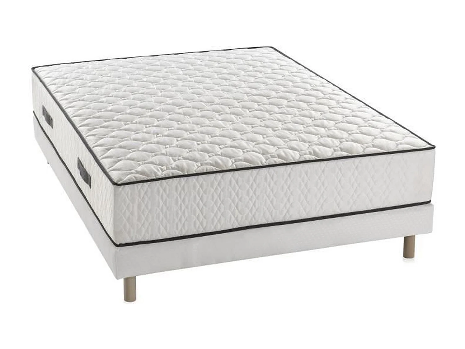 Gebalanceerde matrasset + 160 x 200 x 24 cm basis - Veren - 7 zones