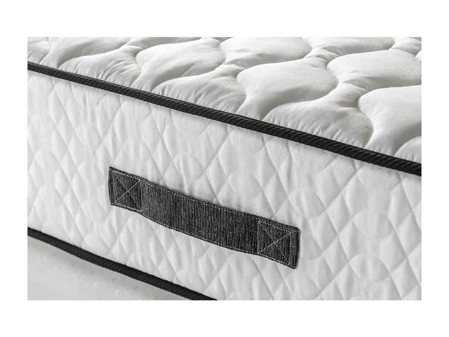 Ensemble matelas équilibré + sommier 140 x 190 x 24 cm - Ressorts - 7 zones
