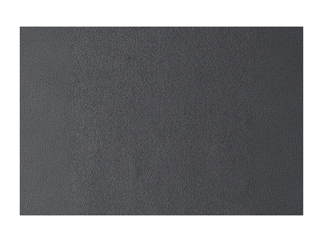 Lit 140x190cm avec tête de lit capitonnée velours et sommier kit gris anthracite - Hauteur totale : 29cm