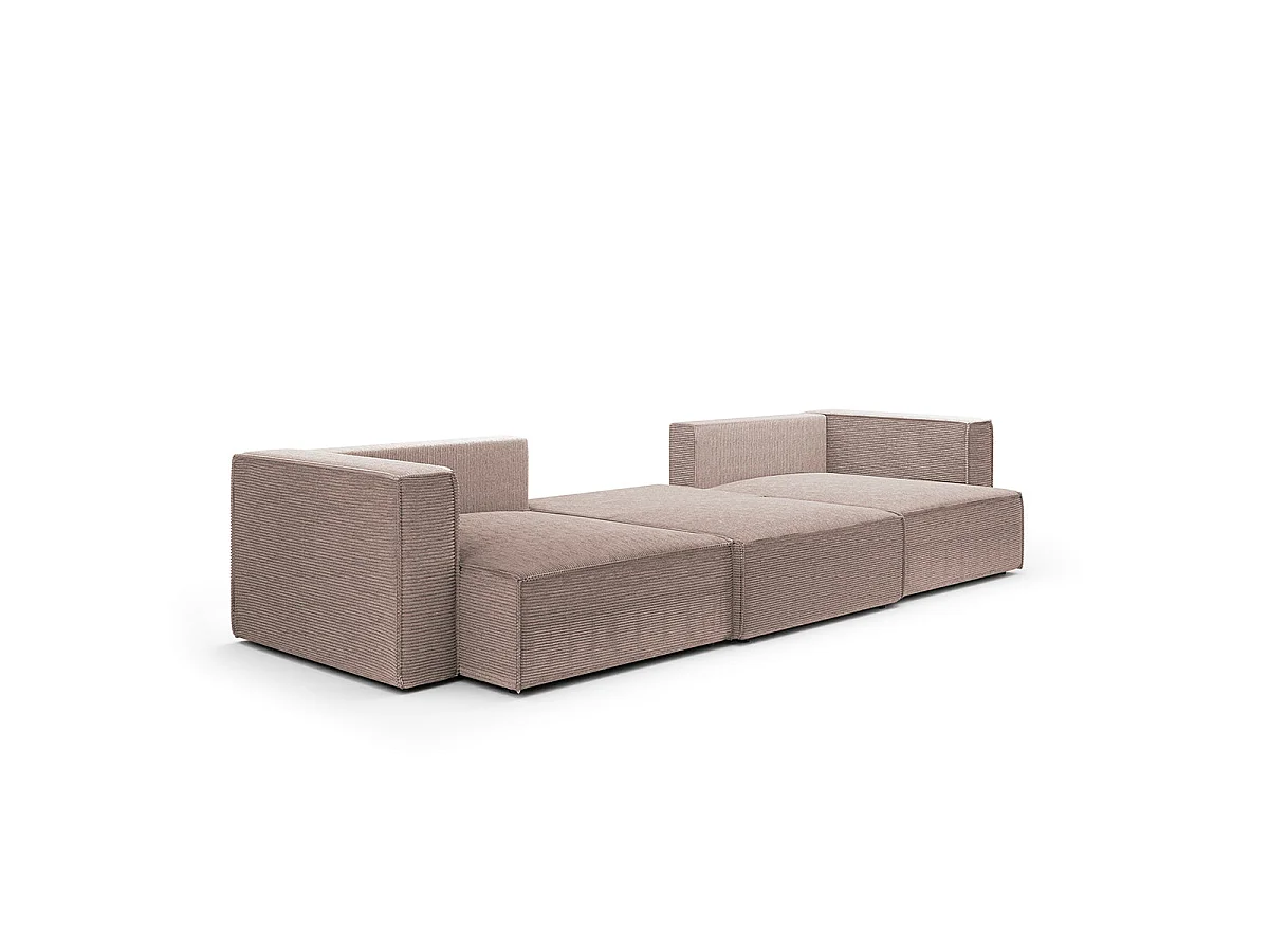 5-sitsig U-soffa med sovfunktion och förvaringsutrymme Jimmy Taupe