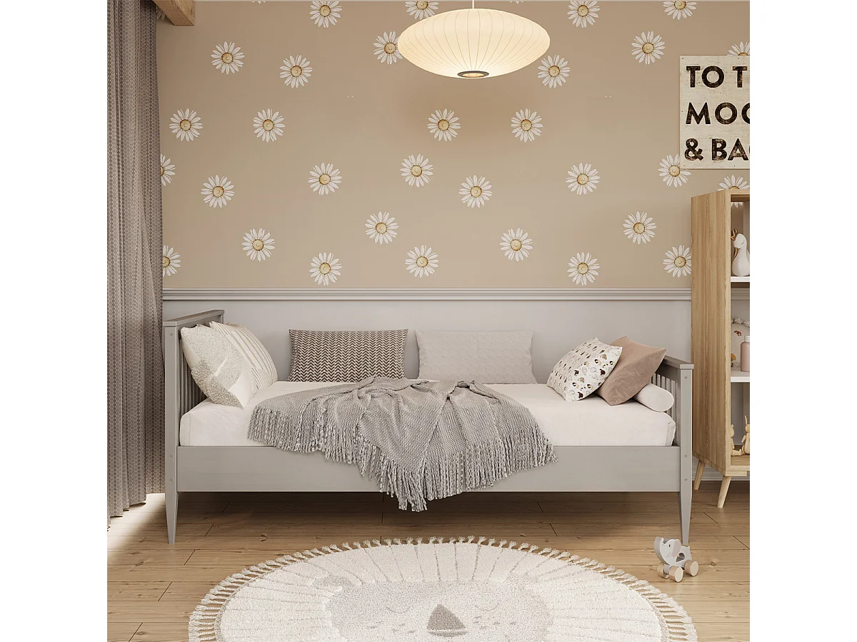 90x200 seng inklusive lamelbund Emilia Grey