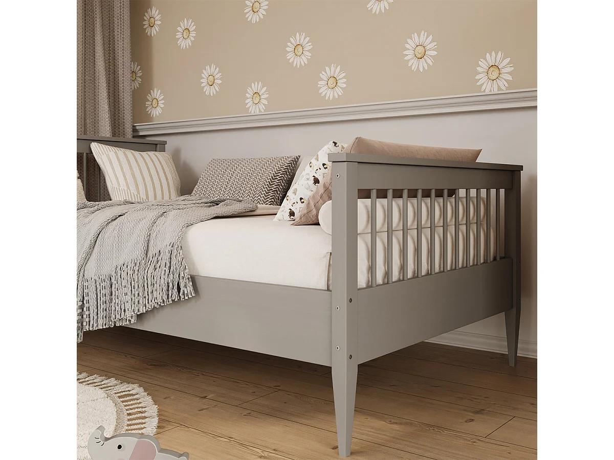90x200 seng inklusive lamelbund Emilia Grey
