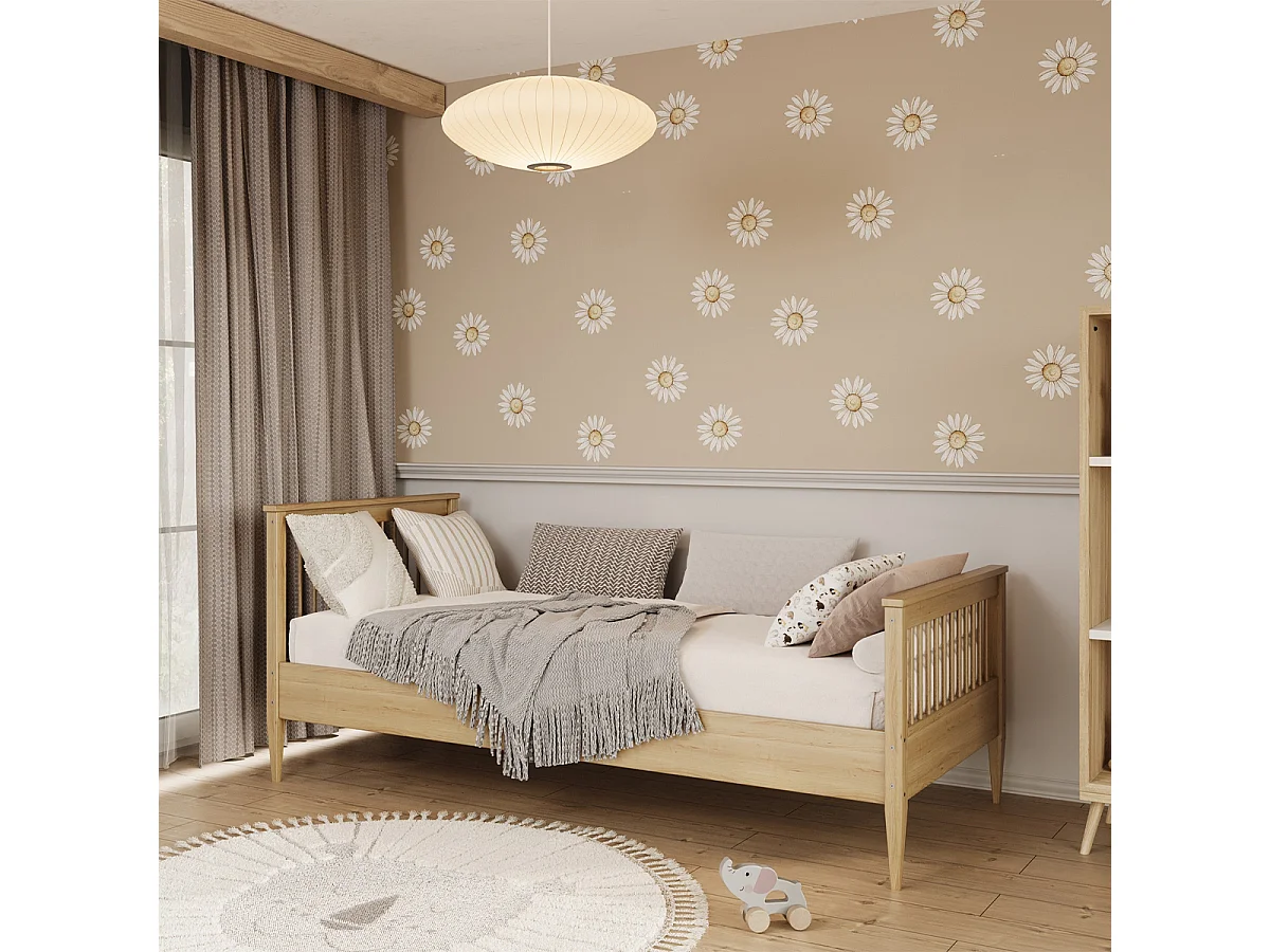90x200 seng inkl. lamelbund Emilia Wood