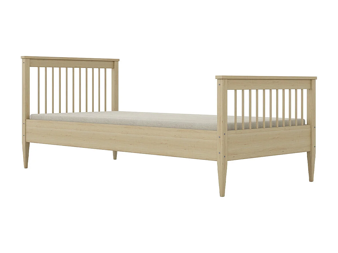 90x200 seng inkl. lamelbund Emilia Wood