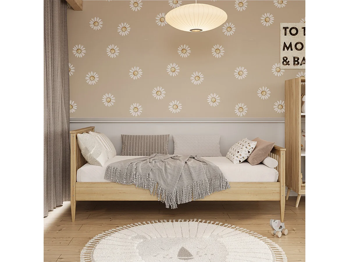 90x200 seng inkl. lamelbund Emilia Wood