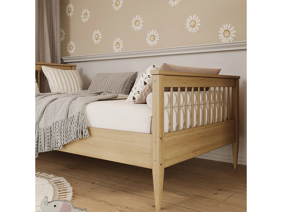 90x200 seng inkl. lamelbund Emilia Wood