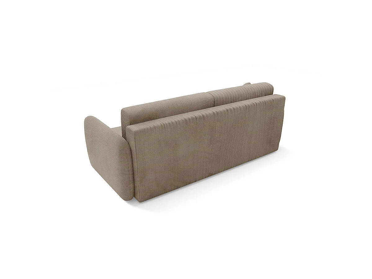 3-sitssoffa med förvaring Dora Taupe bäddsoffa