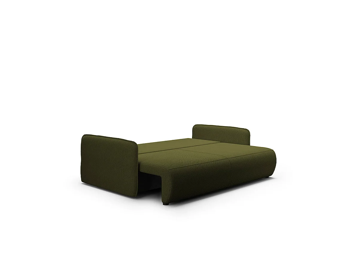 3-sitsig bäddsoffa med förvaringsutrymme Claudio Grön