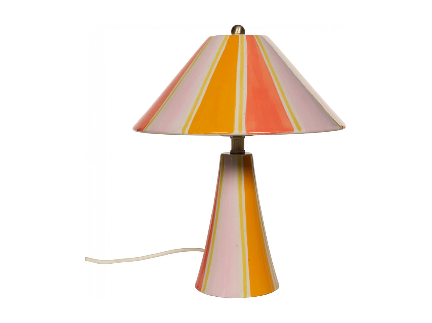 Lampe Zélie rose et or