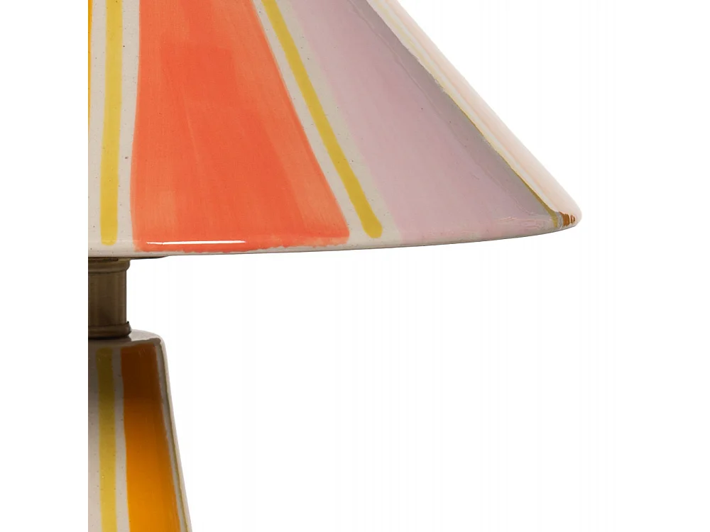 Lampe Zélie rose et or