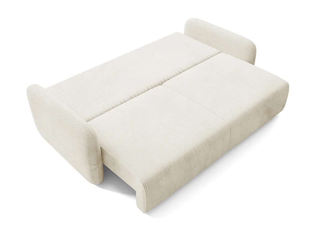 Canapé convertible 3 places avec coffre Dora Beige