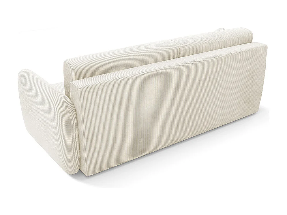 Canapé convertible 3 places avec coffre Dora Beige