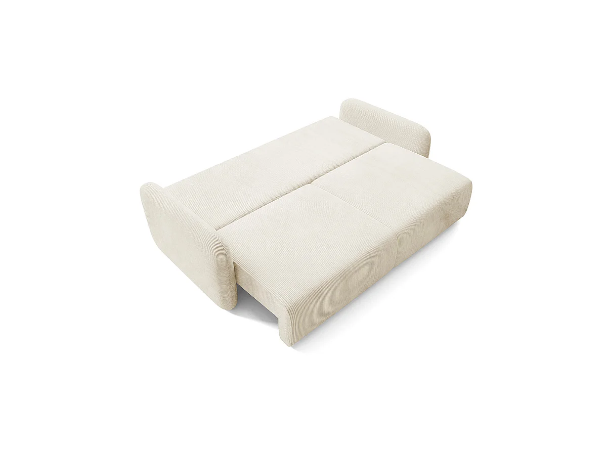 3-sitsig bäddsoffa med förvaringsutrymme, Dora Beige