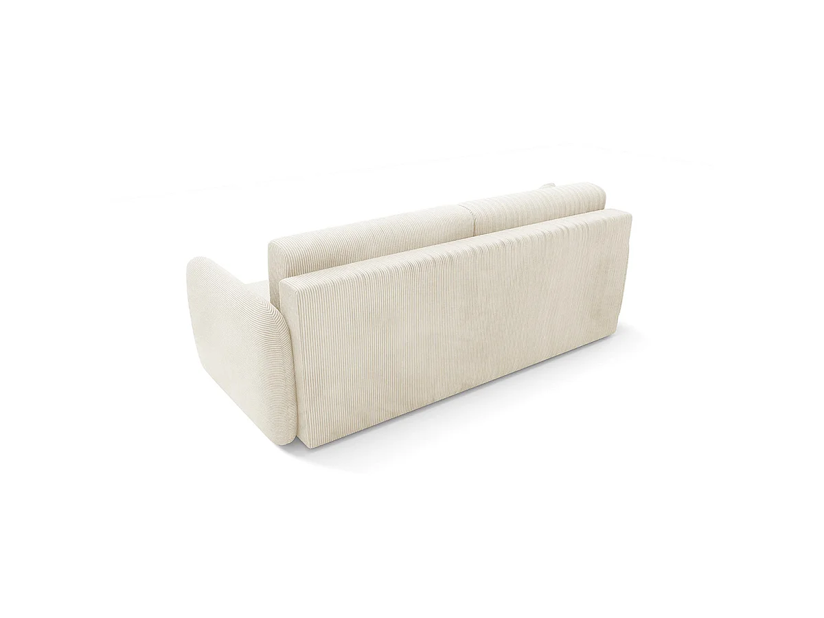 3-sitsig bäddsoffa med förvaringsutrymme, Dora Beige