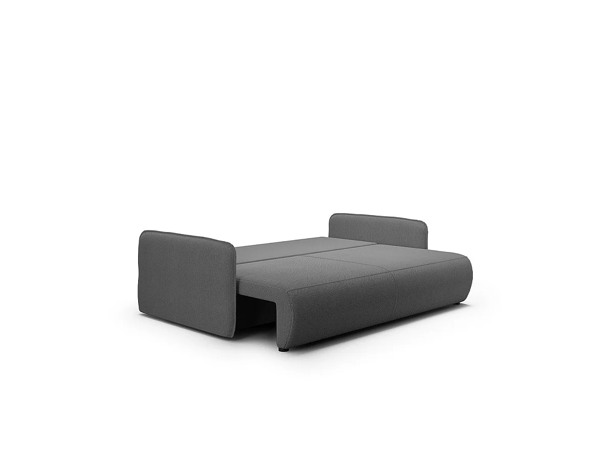 3-sitsig bäddsoffa med förvaringsutrymme Claudio Mörkgrå