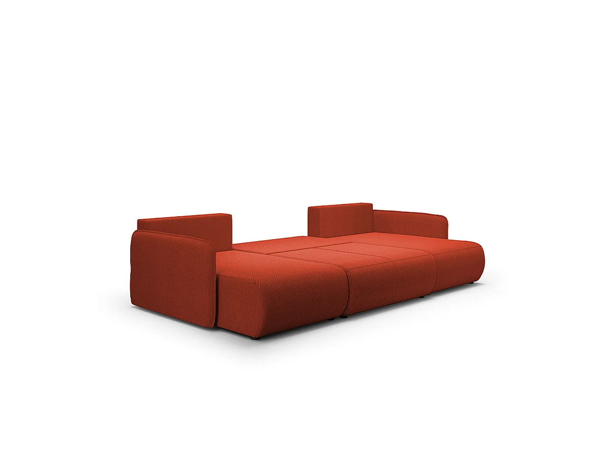 U-soffa 5 sittplatser bäddsoffa med förvaringsutrymme Claudio Bordeaux