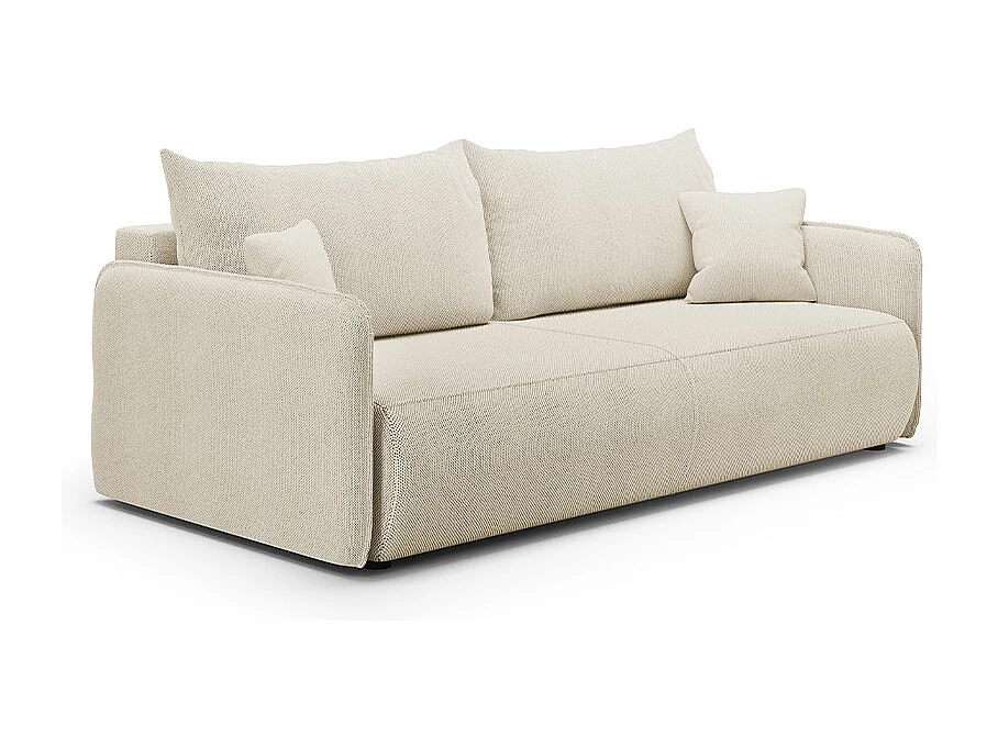 Canapé convertible 3 places avec coffre Claudio Beige