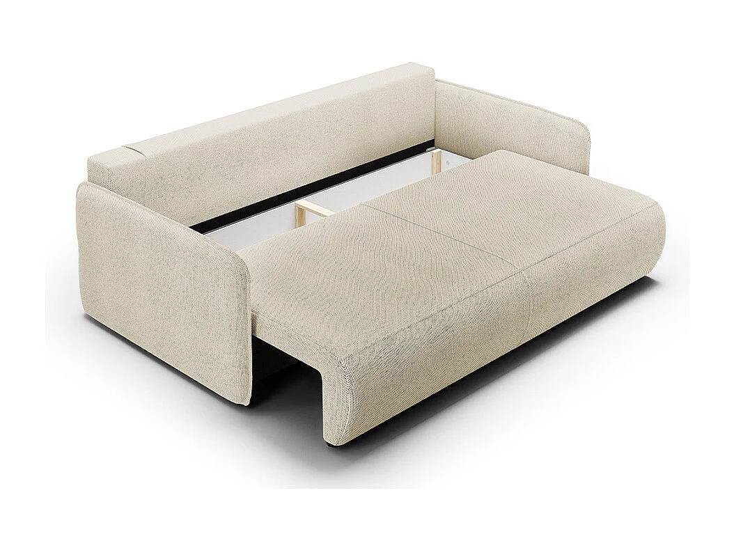 Canapé convertible 3 places avec coffre Claudio Beige