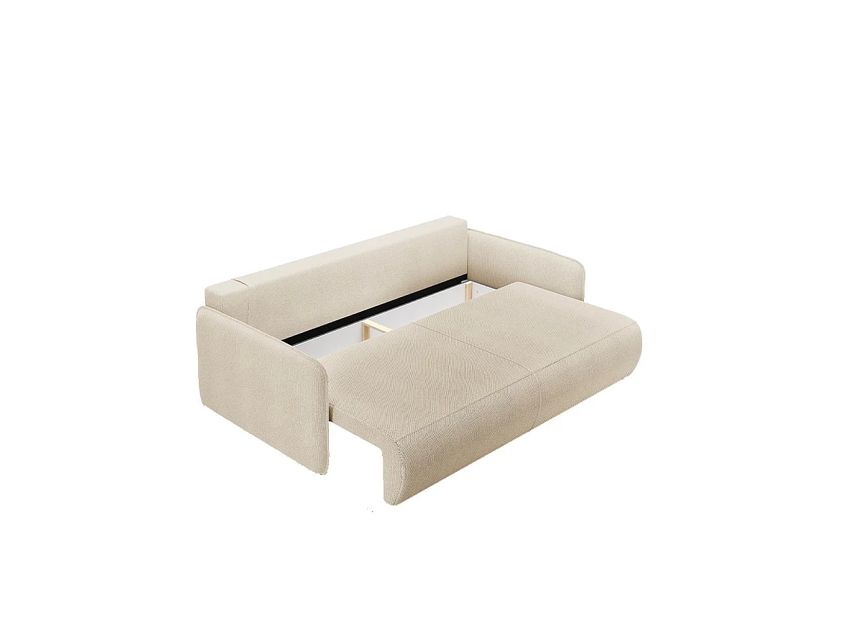 3-sitsig bäddsoffa med förvaringsutrymme, Claudio Beige