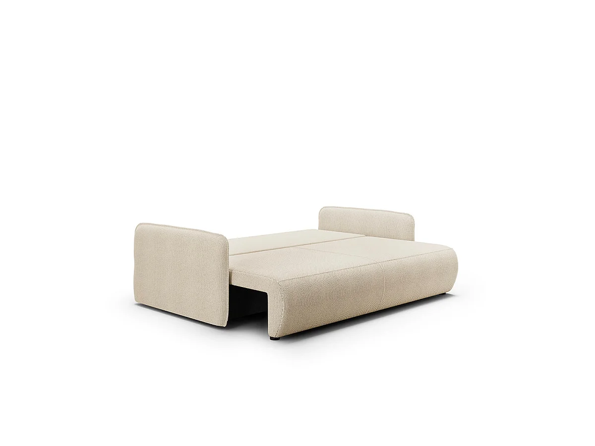 3-sitsig bäddsoffa med förvaringsutrymme, Claudio Beige