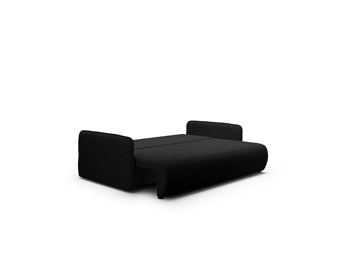 3-sitsig bäddsoffa med förvaringsutrymme Claudio Svart