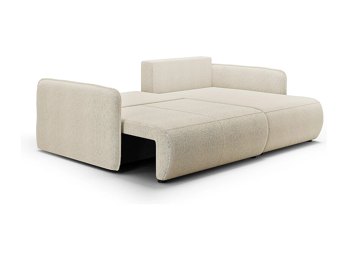 Canapé d'angle réversible et convertible 3 places avec coffre Claudio Beige