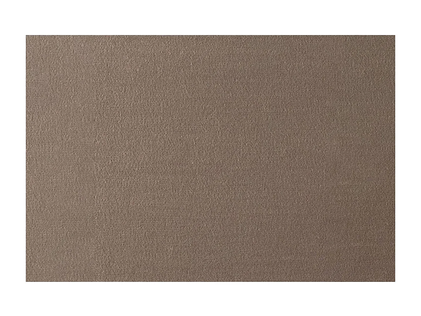 Lit 140x190cm avec tête de lit lignes velours et sommier kit taupe - Hauteur totale : 29cm