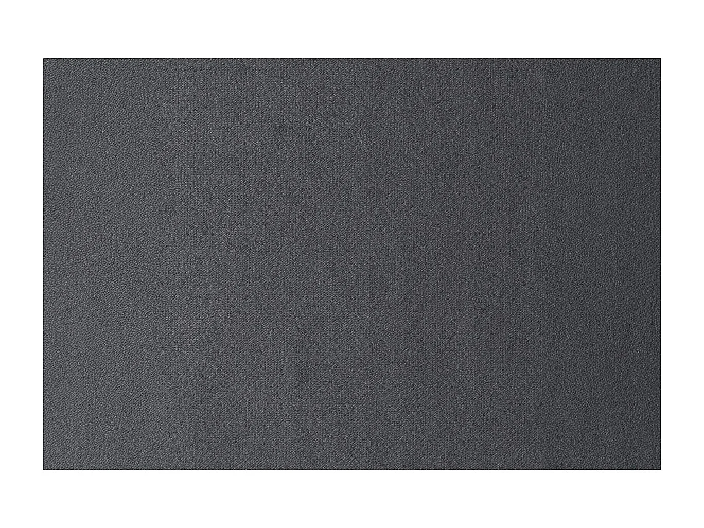 Lit 140x190cm avec tête de lit lignes velours et sommier kit gris anthracite - Hauteur totale : 29cm