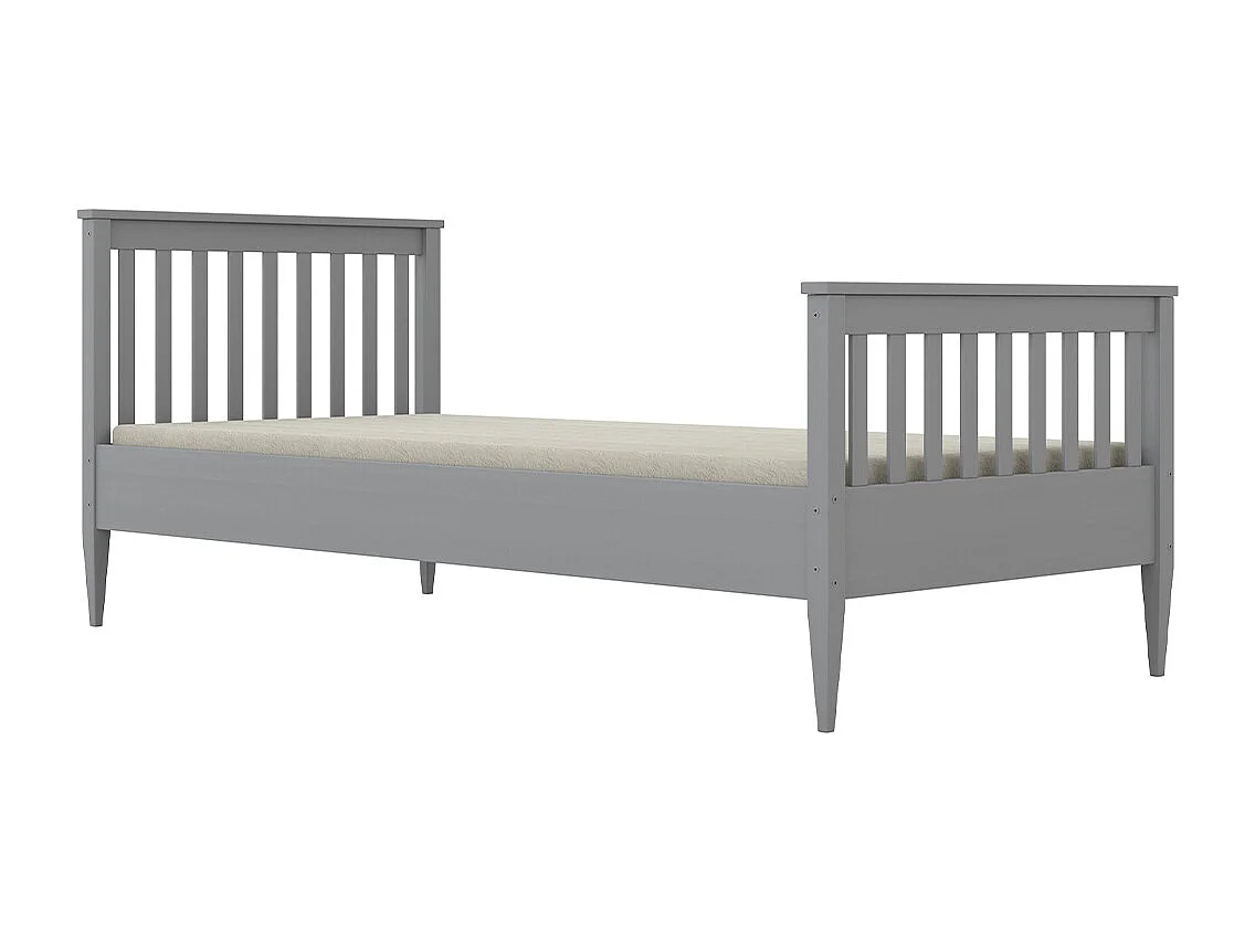 Ignas Grey 90x200 seng med bund