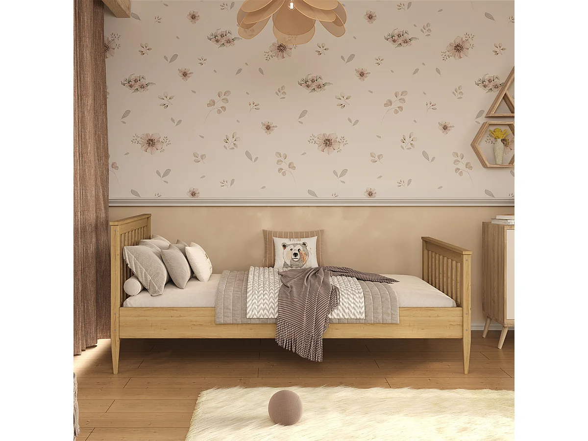 Ignas Wood 90x200 seng inkl. lamelbund