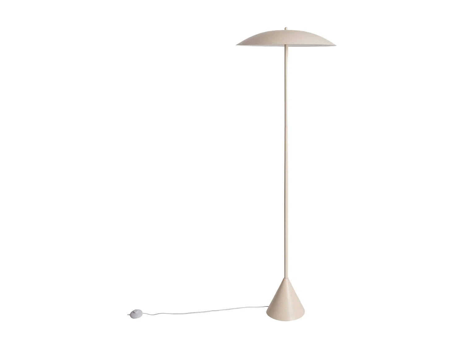 Lampadaire intérieur métal Ø50cm beige - Lyse