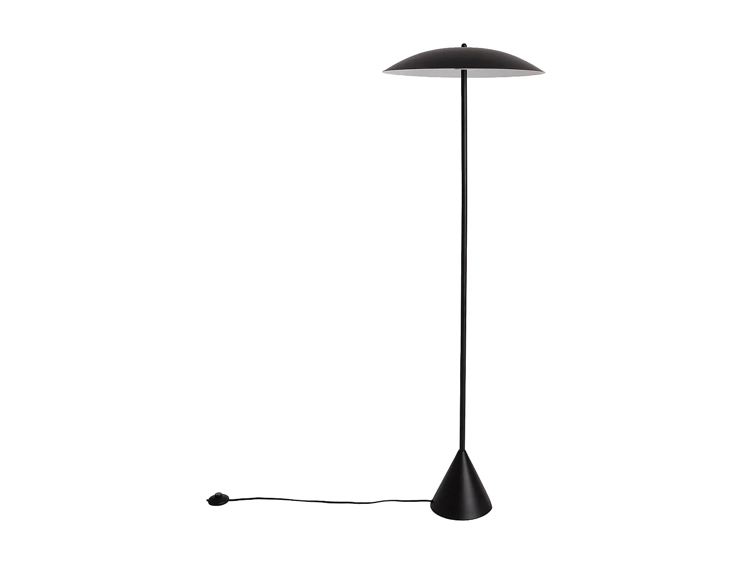 Lampadaire intérieur métal Ø50cm noir - Lyse