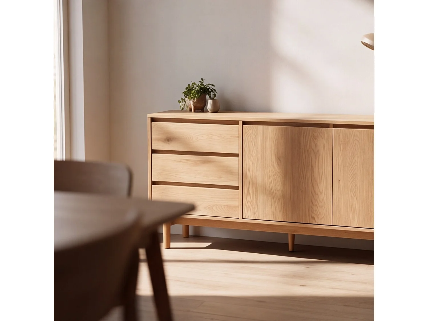 Buffet en bois 160cm SARAH - HAPPY GARDEN