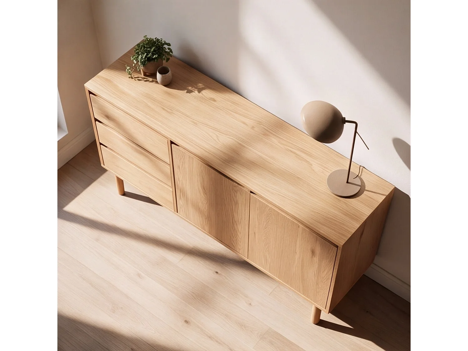 Buffet en bois 160cm SARAH - HAPPY GARDEN