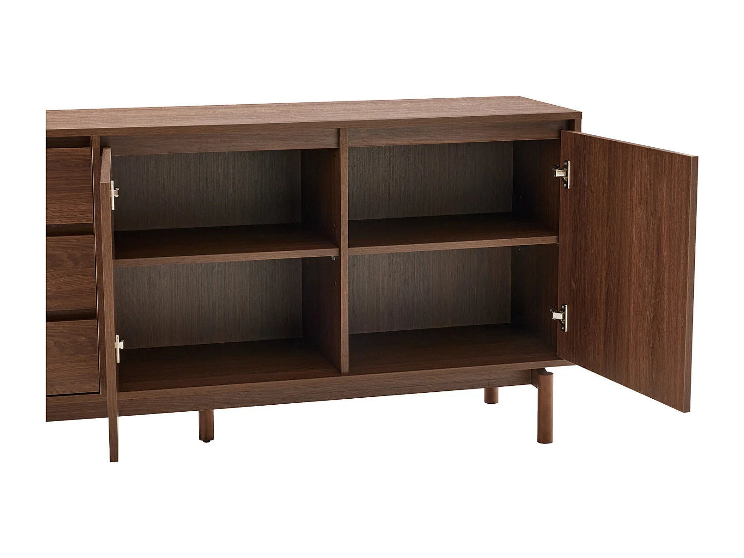 Donker houten buffet 160cm SARAH
