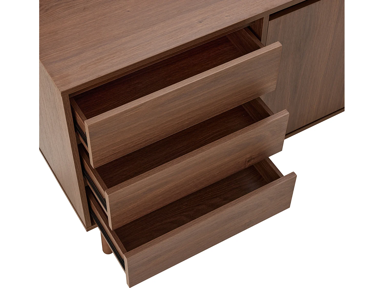 Donker houten buffet 160cm SARAH