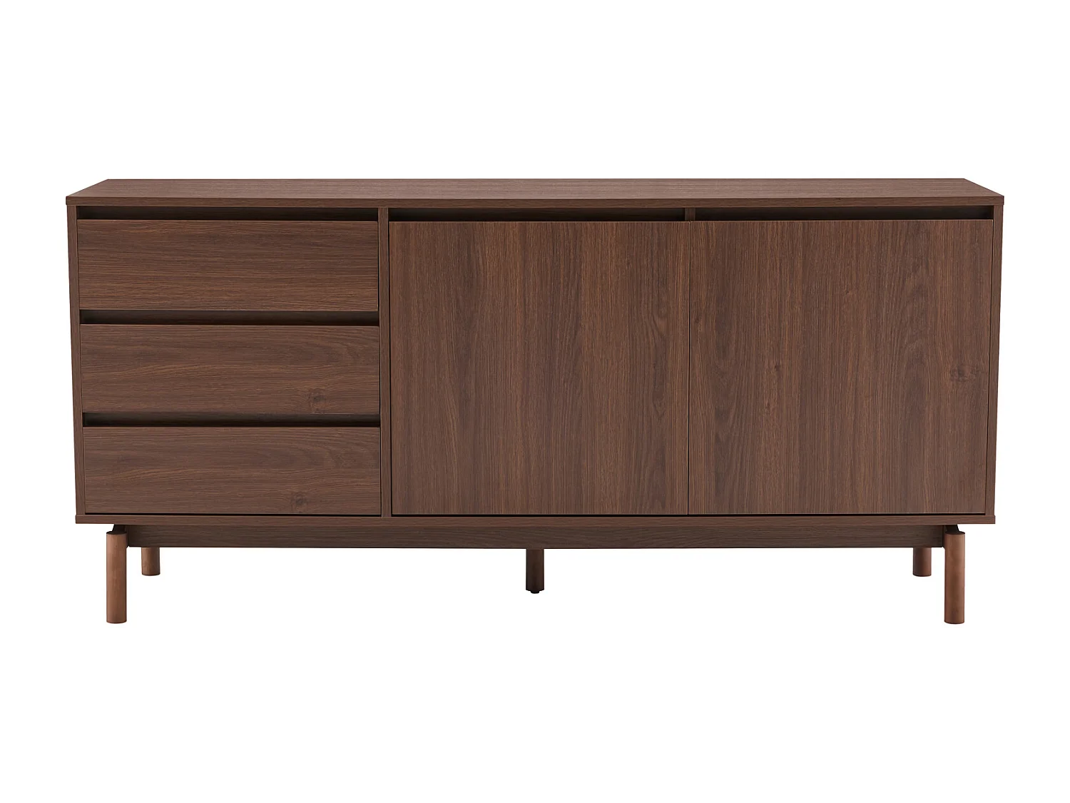 Donker houten buffet 160cm SARAH