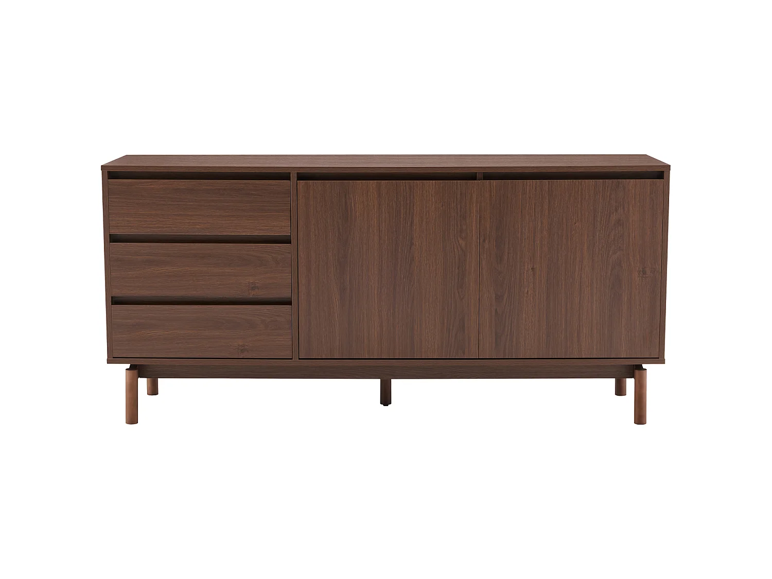 Donker houten buffet 160cm SARAH