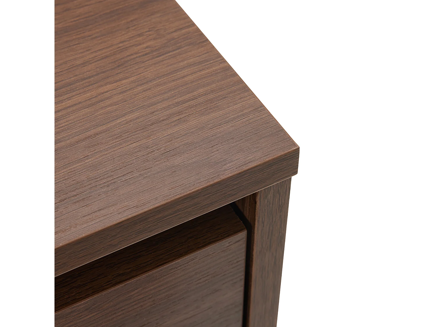 Commode en bois foncé 3 tiroirs SARAH - HAPPY GARDEN