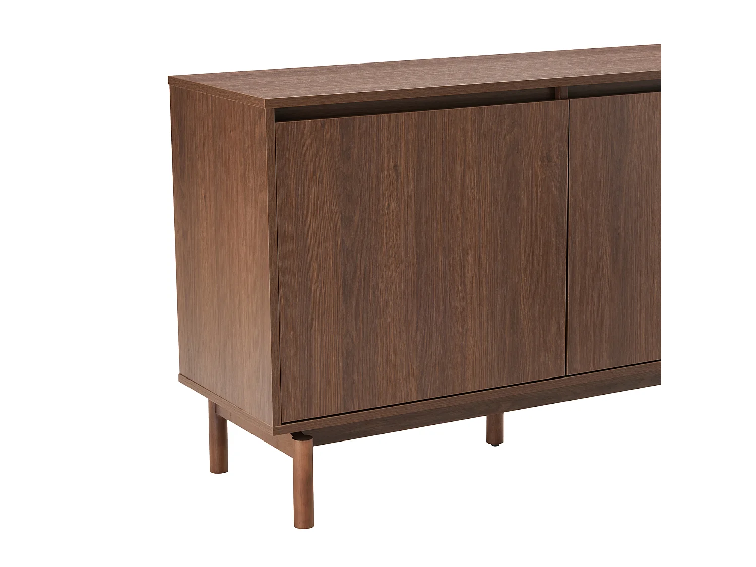 Buffet en bois foncé 120cm SARAH - HAPPY GARDEN