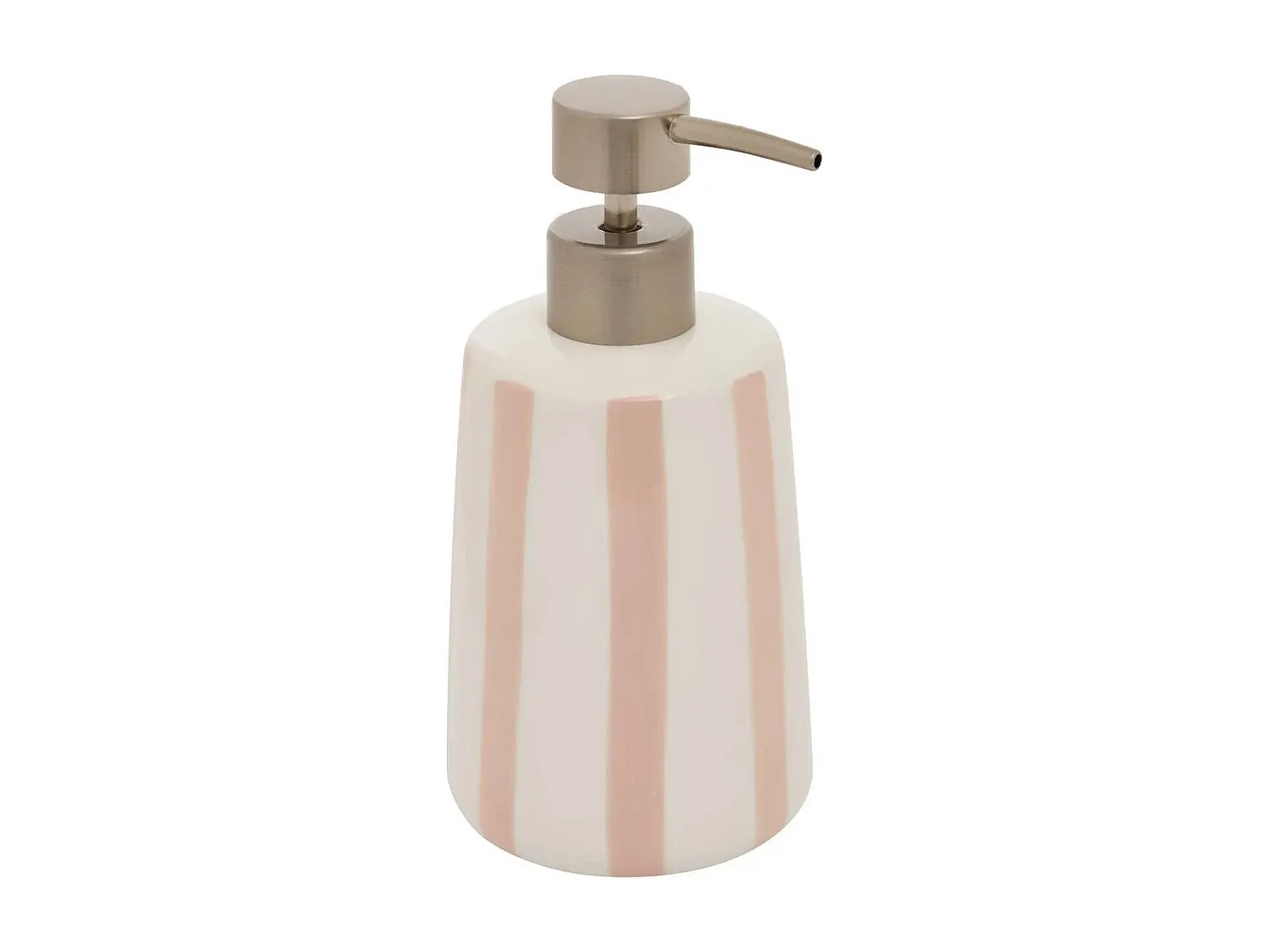 Distributeur de Savon en Céramique "Strio" 17cm Rose