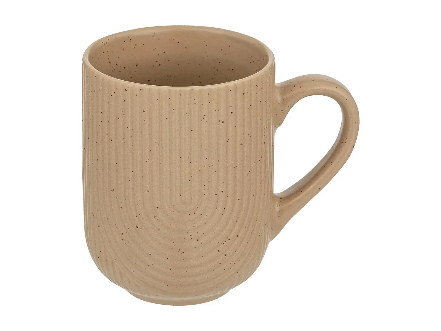 Lot de 6 Mugs en Céramique "Lya" 30cl Taupe